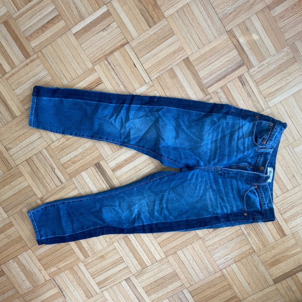 Madewell two toned boyfriend jeans